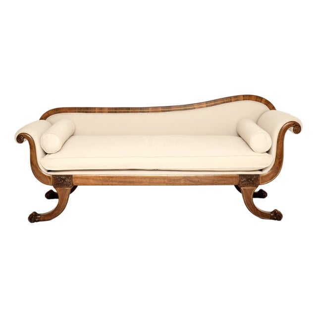 Antique Regency Brass Chaise Longue, 1810s For Sale