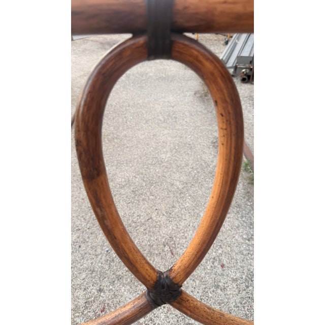 Set of Late 20th Century 6 McGuire Bamboo & Rattan Loop-Back Dining Armchairs For Sale - Image 14 of 17