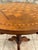 Round Game Table with Marquetry Top, 1940s For Sale - Image 6 of 10