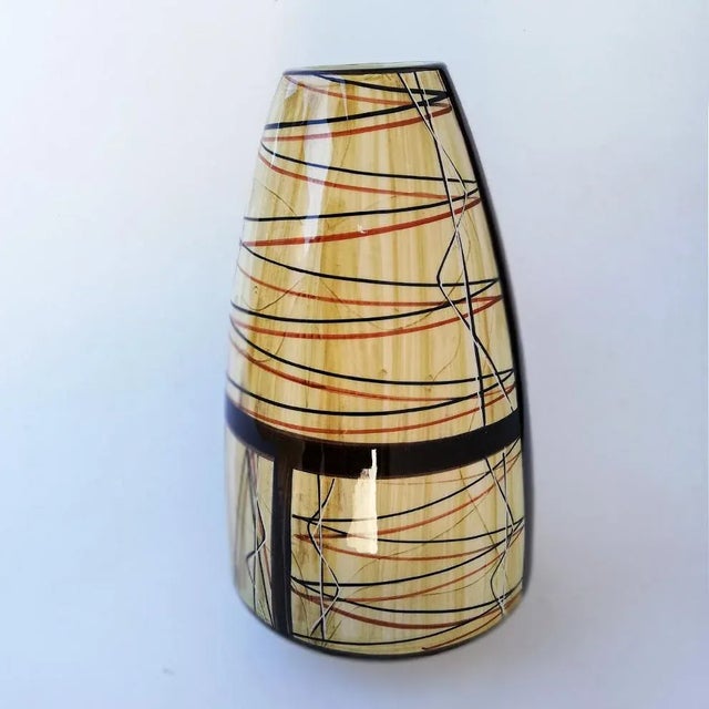 Mid-Century Italian Ceramic Vase from La Donatella For Sale - Image 4 of 12