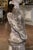Stone Gray Mid Century French Cast Stone Eagle Garden Sculpture on Pedestal For Sale - Image 8 of 10