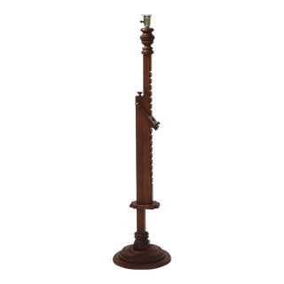 1950s Arts and Crafts Ratchet Floor Lamp in the Style of Frances Elkins For Sale