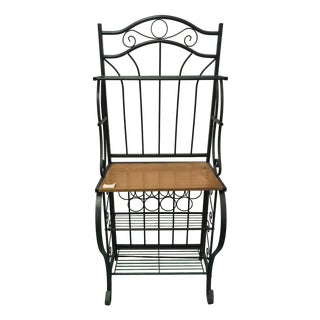 Vintage Shelf in Wrought Iron For Sale