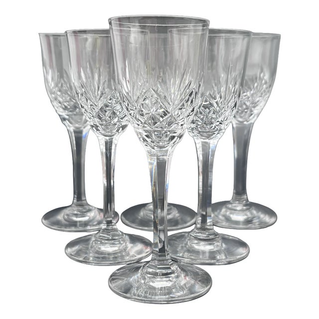 Mid-Century Bamberg Sherry Glasses in Hand-Cut Lead Crystal from Nachtmann, 1960s, Set of 6 For Sale