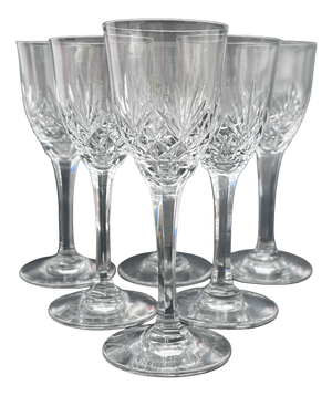 Mid-Century Bamberg Sherry Glasses in Hand-Cut Lead Crystal from Nachtmann, 1960s, Set of 6
