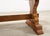 French Provincial Country Oak Trestle Farmhouse Dining Table 7Ft For Sale - Image 14 of 18