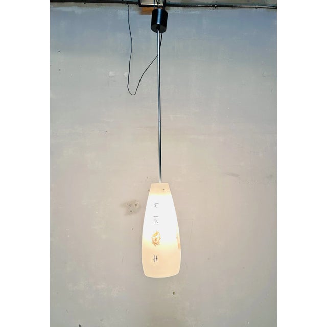 Vintage White Pendant, 1970s For Sale - Image 7 of 8