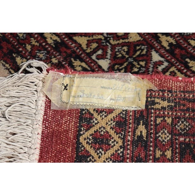 Antique Handmade Bokhara Rug For Sale - Image 3 of 11