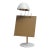 White Table Lamp With Tablet / Book Stand Attributed to Falkenberg Belysning, 1960s For Sale