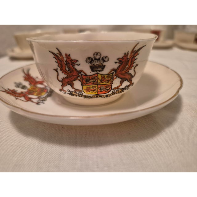 English Antique Porcelain W. H. Goss Crested Demitasse China For Sale - Image 3 of 12