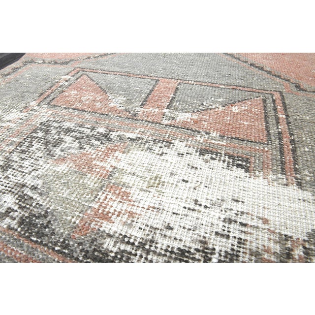 1970s Vintage Handmade Wool Cotton Orange Runner Rug For Sale - Image 9 of 11