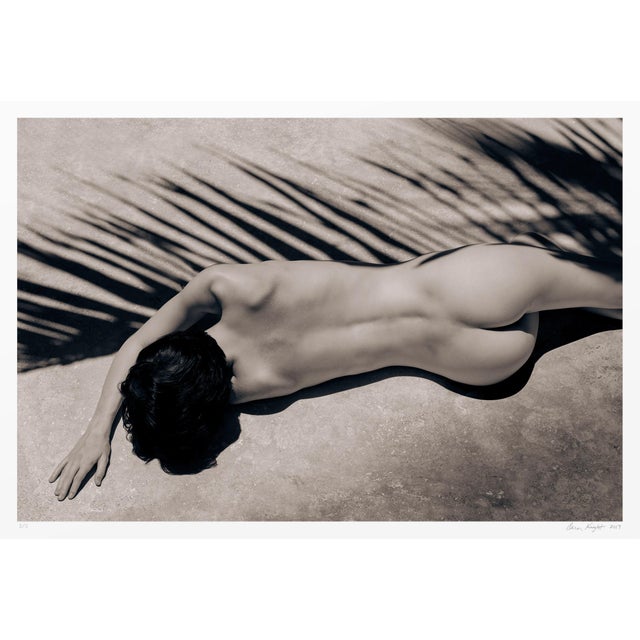 Fine Art Photograph | Signed Original Limited Edition of 5 | "Fille Dans Une Ombre Feuillue" Contemporary Figurative Nude Woman by Aaron Knight For Sale