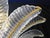 Vintage Palmette Pendant Light in Crystal Glass with Gold Thread, 1985 For Sale - Image 13 of 14