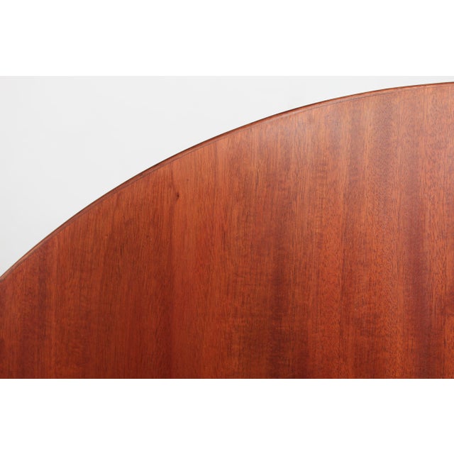 Large Round Dining Table Mahogany by Ole Wanscher for A. J. Iversen, Denmark, 1950s For Sale - Image 13 of 18