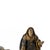 Statues of Our Lady & Pedestal, 19th Century, Set of 3 For Sale - Image 4 of 6