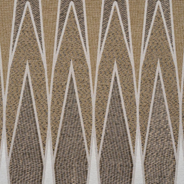 2020s Schumacher Nightfall Skyline Fabric In Metallic Brown For Sale - Image 5 of 6