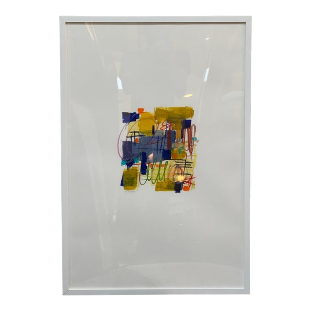 Isabel Wyatt "Blue Bee Bop" Original Painting, Signed For Sale