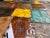 Vintage Industrial Reclaimed Metal Signage Nesting Tables - Pair For Sale - Image 9 of 11