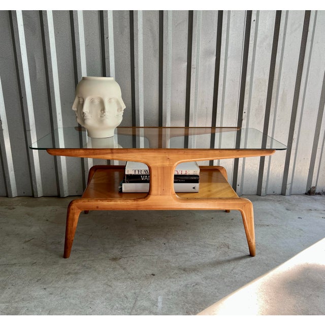 Italian Gio Ponti for Domus Nova Walnut Mid Century Coffee Table, Italy c.1950’s For Sale - Image 3 of 5
