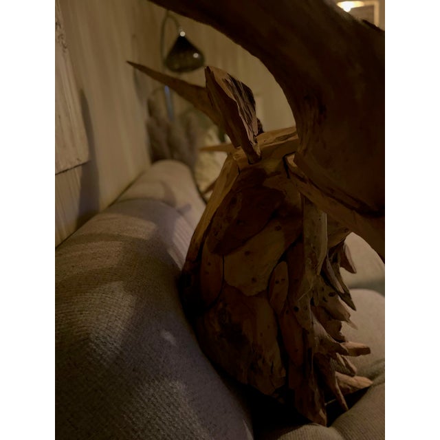 Wood Tan Teak d'Elan Trophy, For Sale - Image 7 of 14