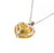 Contemporary Chopard Happy Diamond Yellow Crystal Heart 18k White Gold Pendant Necklace For Sale - Image 3 of 7