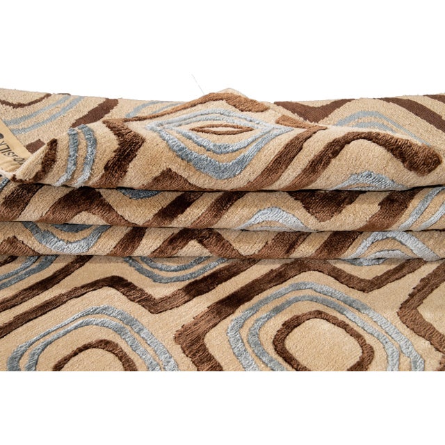 2010s 21st Century Contemporary Modern Tibetan Rug For Sale - Image 5 of 13