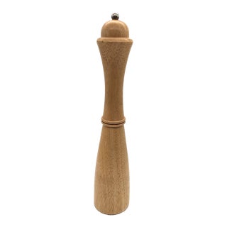 1980s Dansk Beech Wood Pepper Mill For Sale