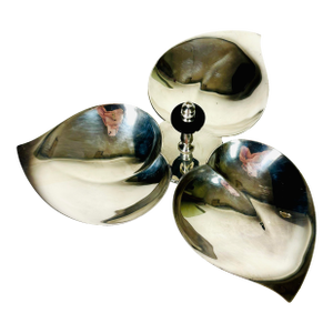 Early 20th Century F. B. Rogers Silver Co. Silver-Plated Three-Leaf Candy Dish / Nut Server