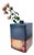 Tetra Bi Vase in Matte Pink and Light Blue from Ceramiche Lega For Sale