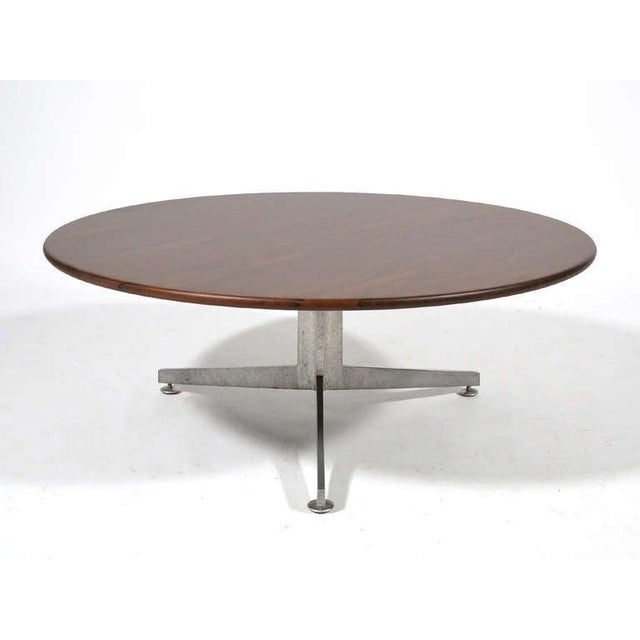 Ward Bennett Rosewood and Aluminum Coffee Table by Lehigh For Sale In Chicago - Image 6 of 9