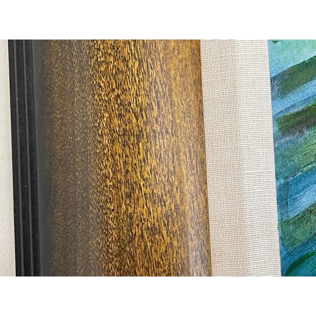 Vibrant Palms Paintings, Acrylic on Canvas, Framed Set For Sale - Image 9 of 13