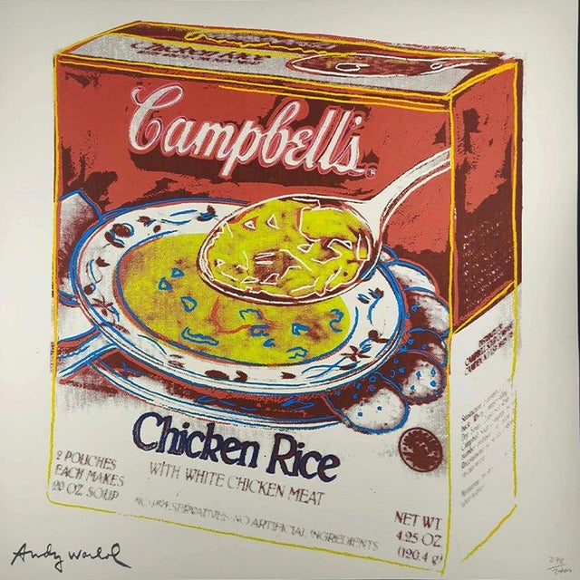 Andy Warhol "Campbells" Limited Numbered Edition Lithograph by CMOA. License: Andy Warhol Foundation. Limited Edition...
