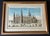 View Perspective of the Cathedral of Milan Hand Colored Copper Engraving. Matted Carved Gilt Wood Frame. Printer Louis-...