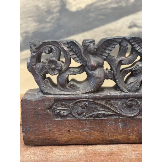 Old Wood Decor, Splitting wood in the back consistent with age. Dimensions. 14 1/2 L ; 4 1/2 D ; 4 1/2 H