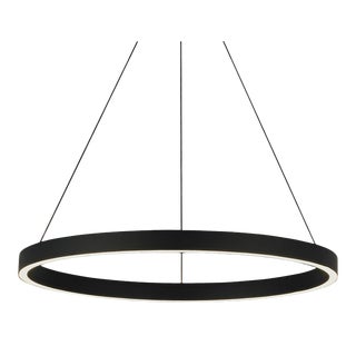 Visual Comfort Modern Fiama 24 Suspension LED Black For Sale