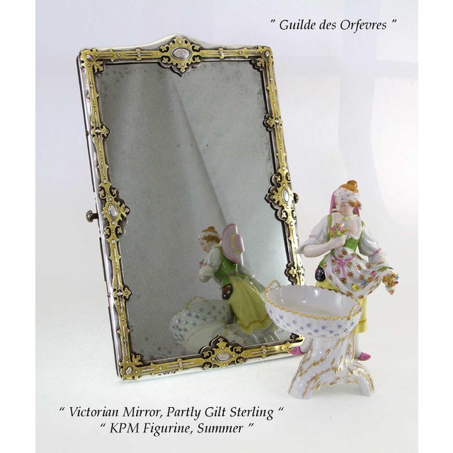 1960’s Vintage KPM Set of 3 Figurines, Justice, Summer & Element For Sale - Image 13 of 15