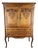 Vintage French Louis XVI Style Oak Cabinet with Carved Panels For Sale