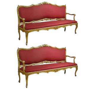Extraordinary Louis XV Settees - A Pair