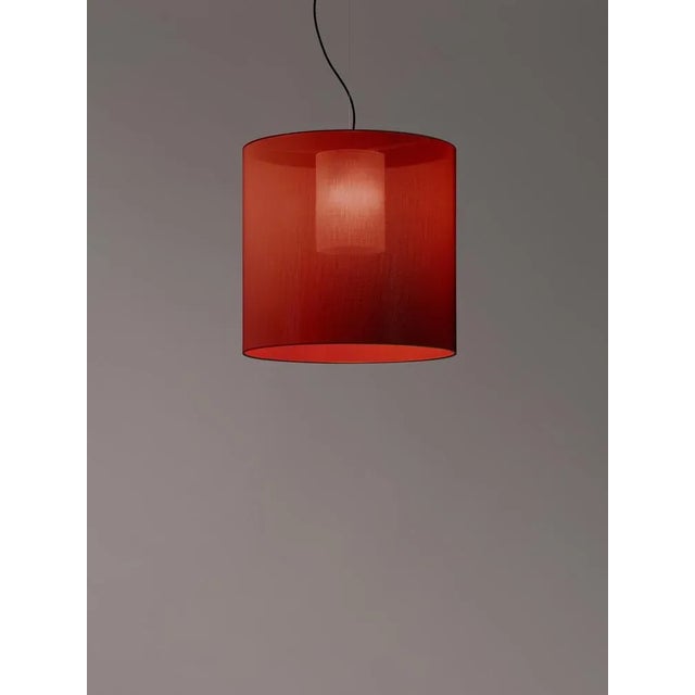 Red moaré l pendant lamp by antoni arola dimensions: d 62 x h 60 cm. Materials: metal, polyester. Available in other...
