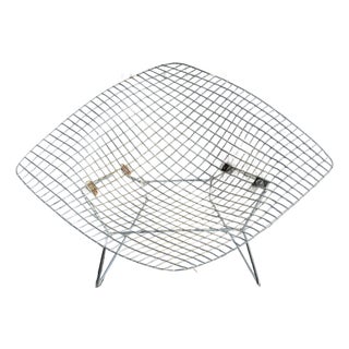 1960s Attributed Bertola Large Diamond Chair For Sale