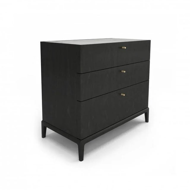 2020s Bloomingdales Huppé Hemrik Marble Top 3-Drawer Chest For Sale - Image 5 of 6