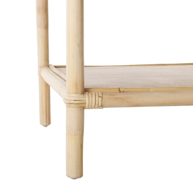 Early 21st Century Arvid Square Accent Table in Natural For Sale - Image 5 of 7