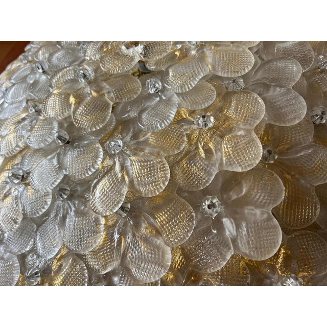 Ceiling Flower Lamp by Barovier & Toso, 1990s For Sale - Image 18 of 18