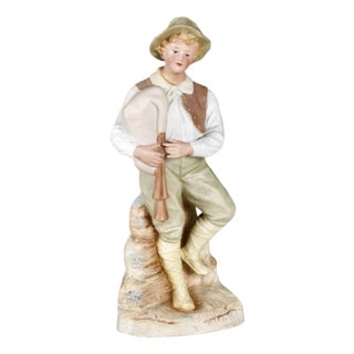 Antique Porcelain Figure from Gebrüder Heumann, Early 20th Century For Sale