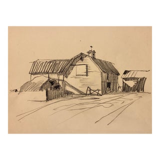 Norman Kent Farm Drawing For Sale