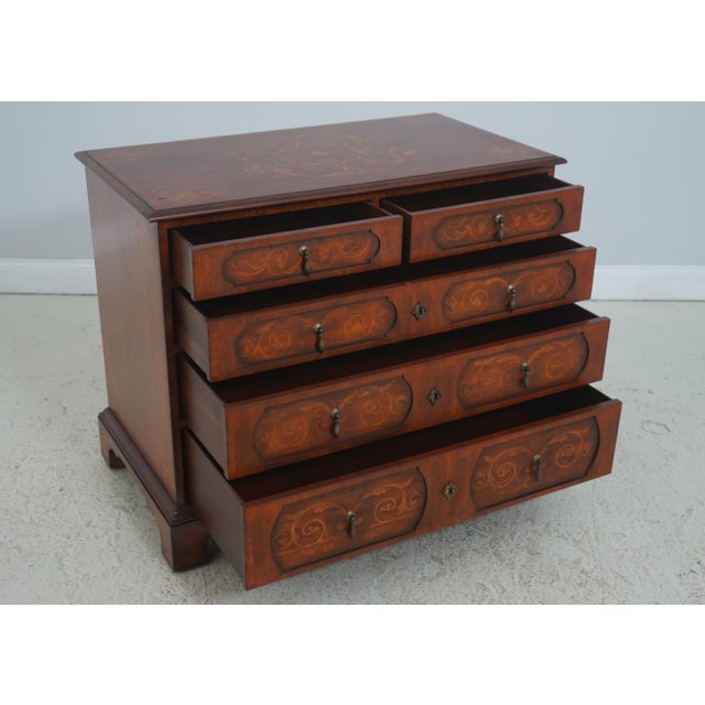 Neoclassical Maitland Smith Italian Neoclassical Style Inlaid Chest For Sale - Image 3 of 18