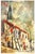 Sky Blue Henri D'Anty, French Modernist Henri d'Anty Abstract Town Landscape Oil Painting Ecole d'Paris For Sale - Image 8 of 12