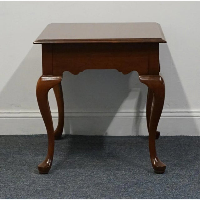 Knob Creek Solid Cherry Traditional Style 22" Accent End Table 31-8109 For Sale - Image 11 of 12