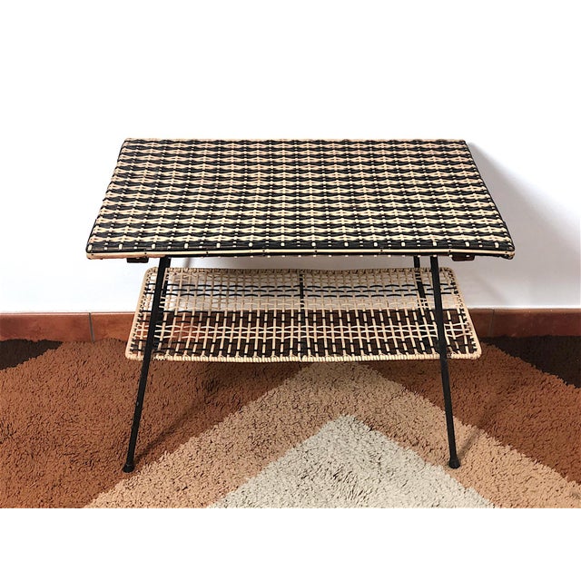 Mid-Century Modern Vintage Italian PVC Coffee Table, 1960s For Sale - Image 3 of 9