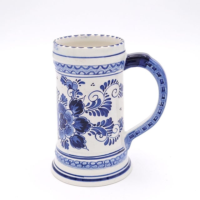 Traditional Vintage Delft Mug, Holland, Circa 1980 For Sale - Image 3 of 6